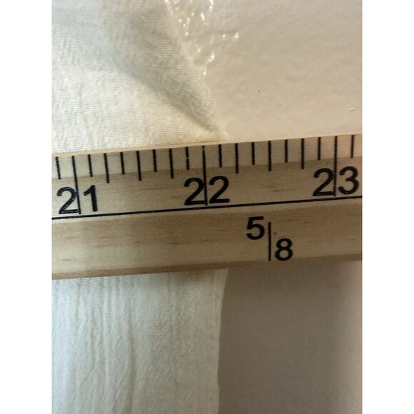 Boden Embroidered Floral White Sleeveless Top Womens 14 Crepe Cottagecore Boho‎ - Picture 7 of 8